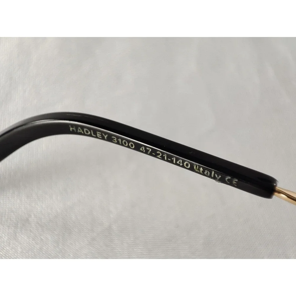 Warby Parker Hadley 3100 Jet Black Gold Italy Eyeglass Frames 47-21-140 - Picture 10 of 12